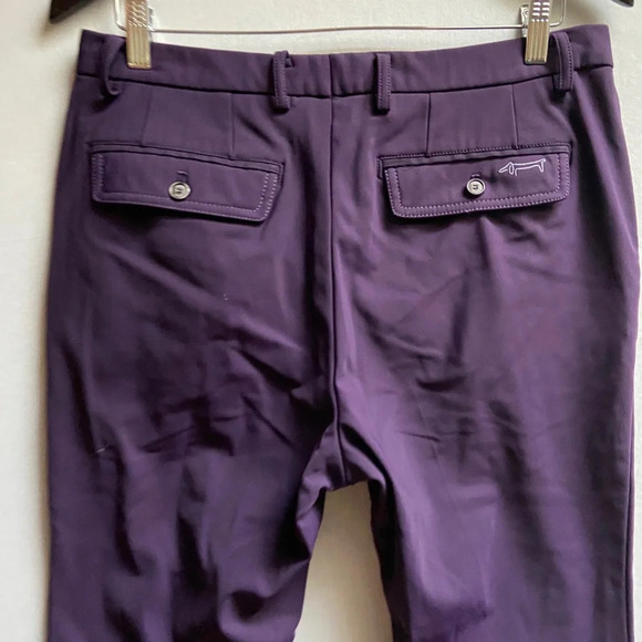 Louis Castel golf purple straight leg pants Sz 33 - Picture 6 of 10